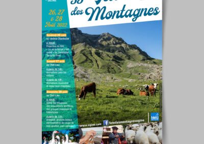 Affiche événementielle pour la mairie d'Ugine