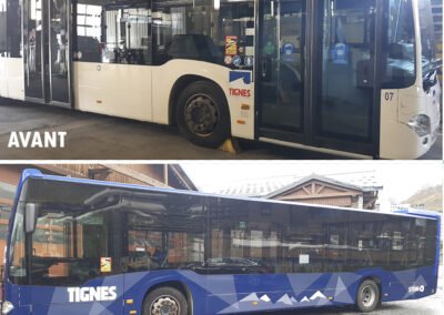 Covering de 4 bus à Tignes