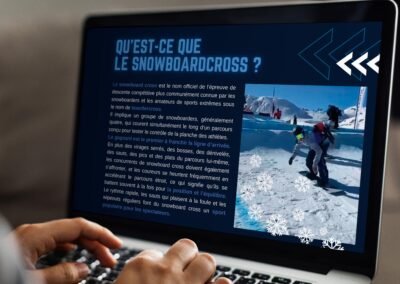 Site internet responsive pour un compétiteur de snowboard